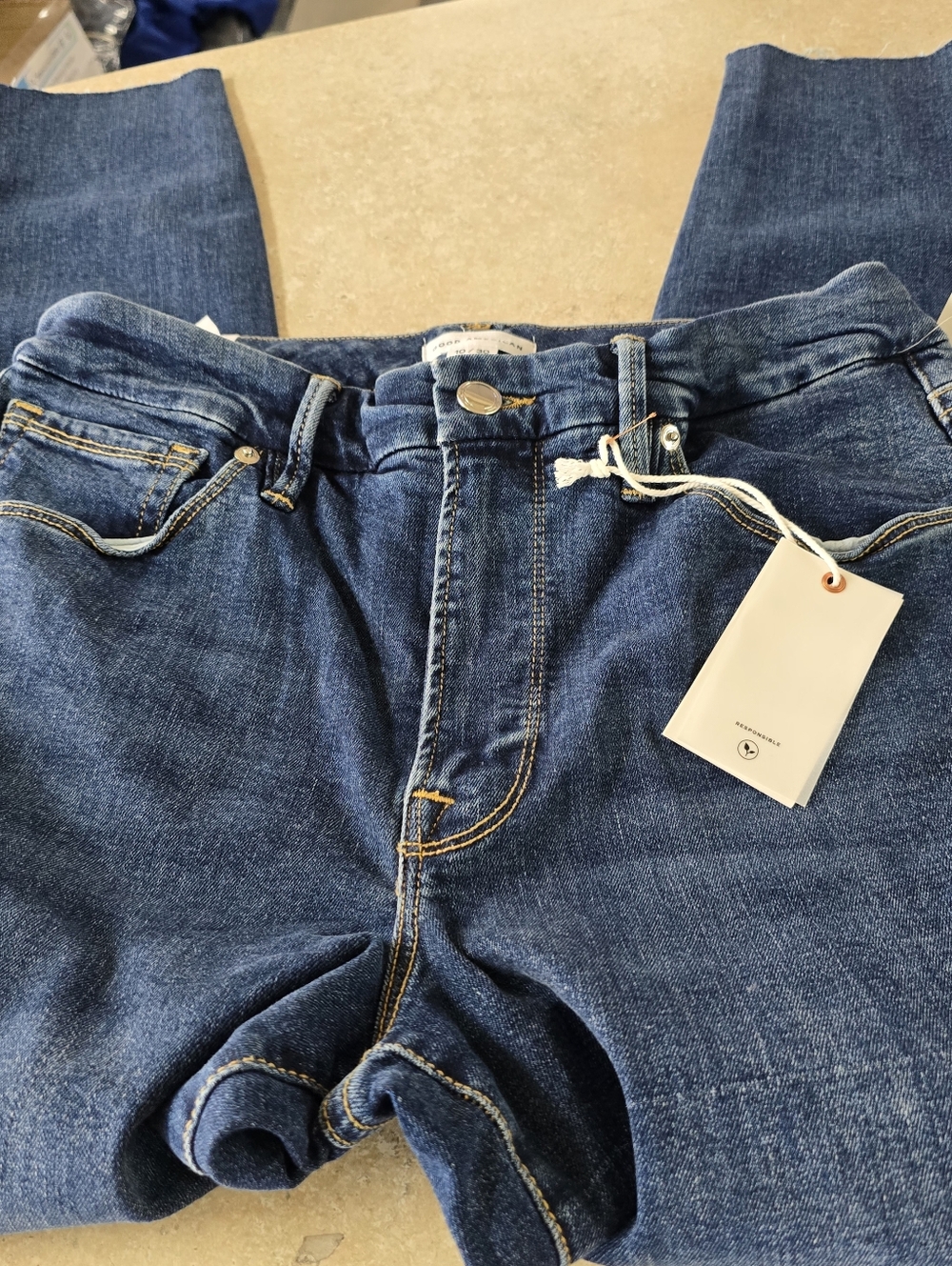 Good American Skinny  High-Rise Women’s Jeans in Dark Blue Sz 10/30